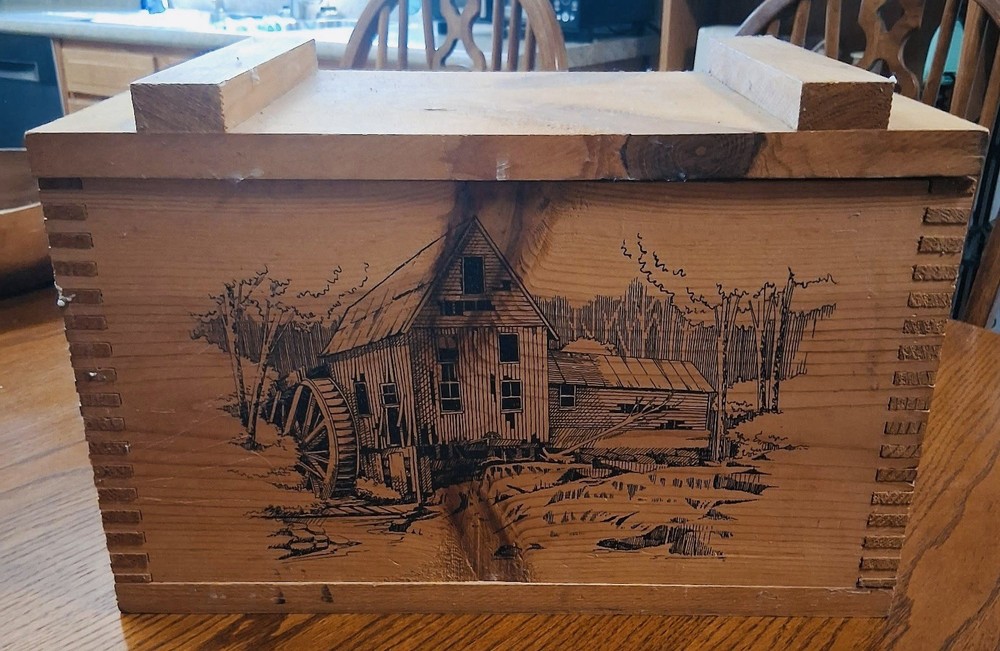Pine Ammo Storage Box Vintage