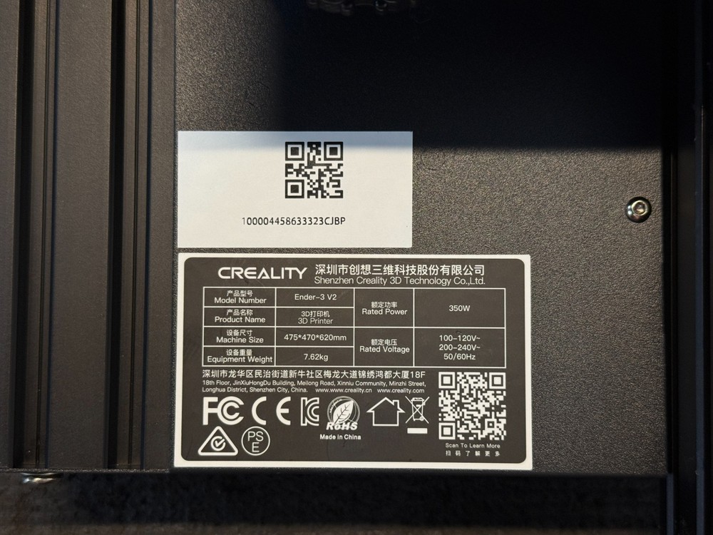 Creality Ender 3 V2 3D Printer