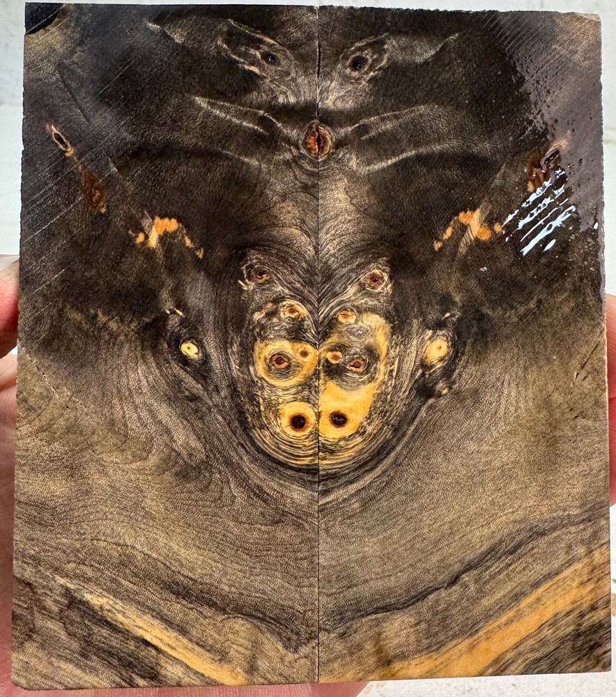 Stabilized Buckeye Burl Knife Scales | SBB 821
