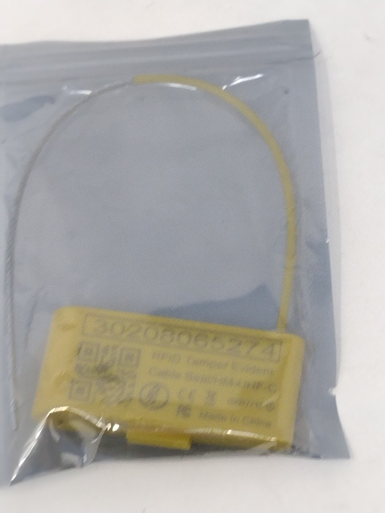 RFID Tamper Evident Security Cable Seal Tag Yellow HM-UHF-C ISO17712