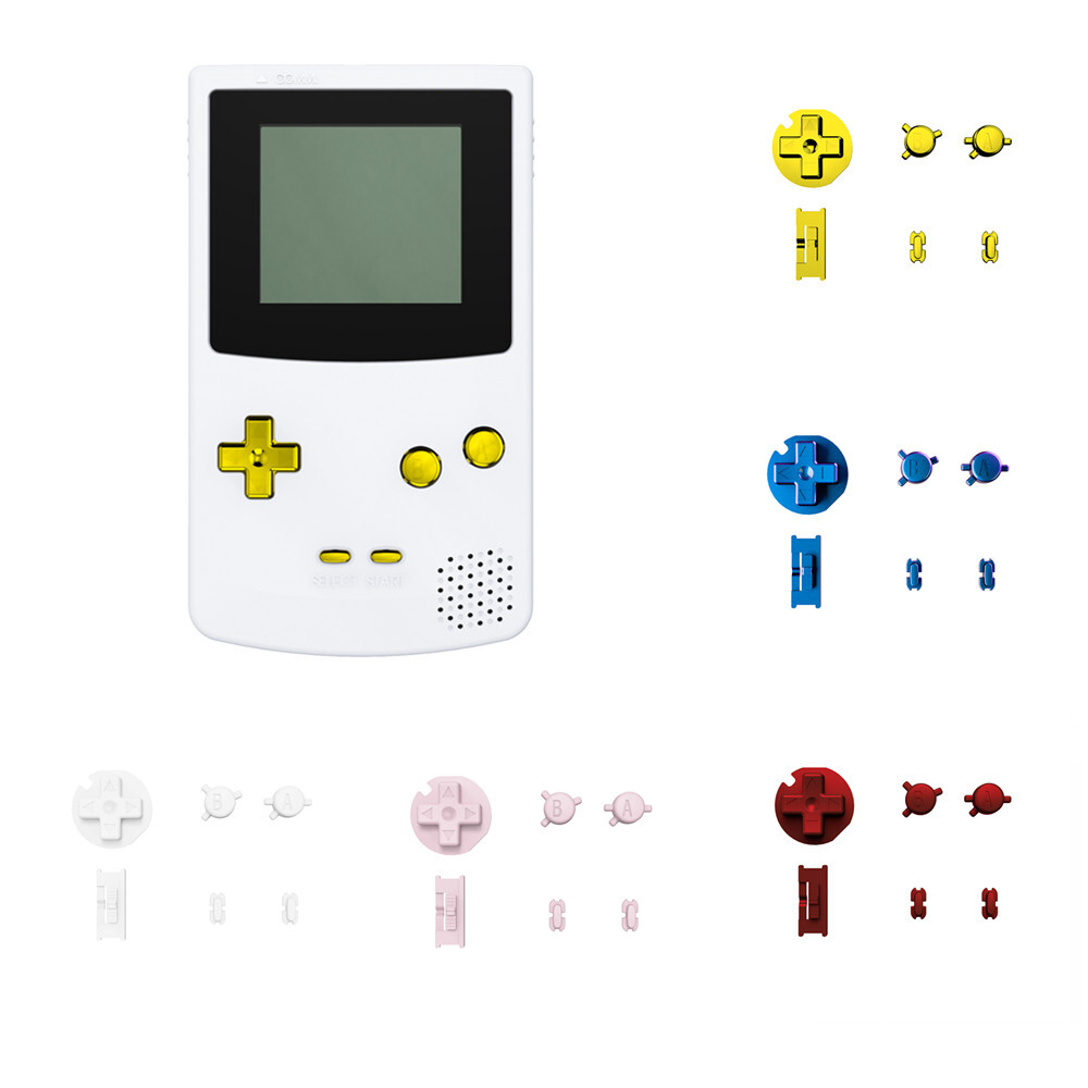 GBC Replacement Full Set Buttons & Repair Tools for Gameboy Color Game Console