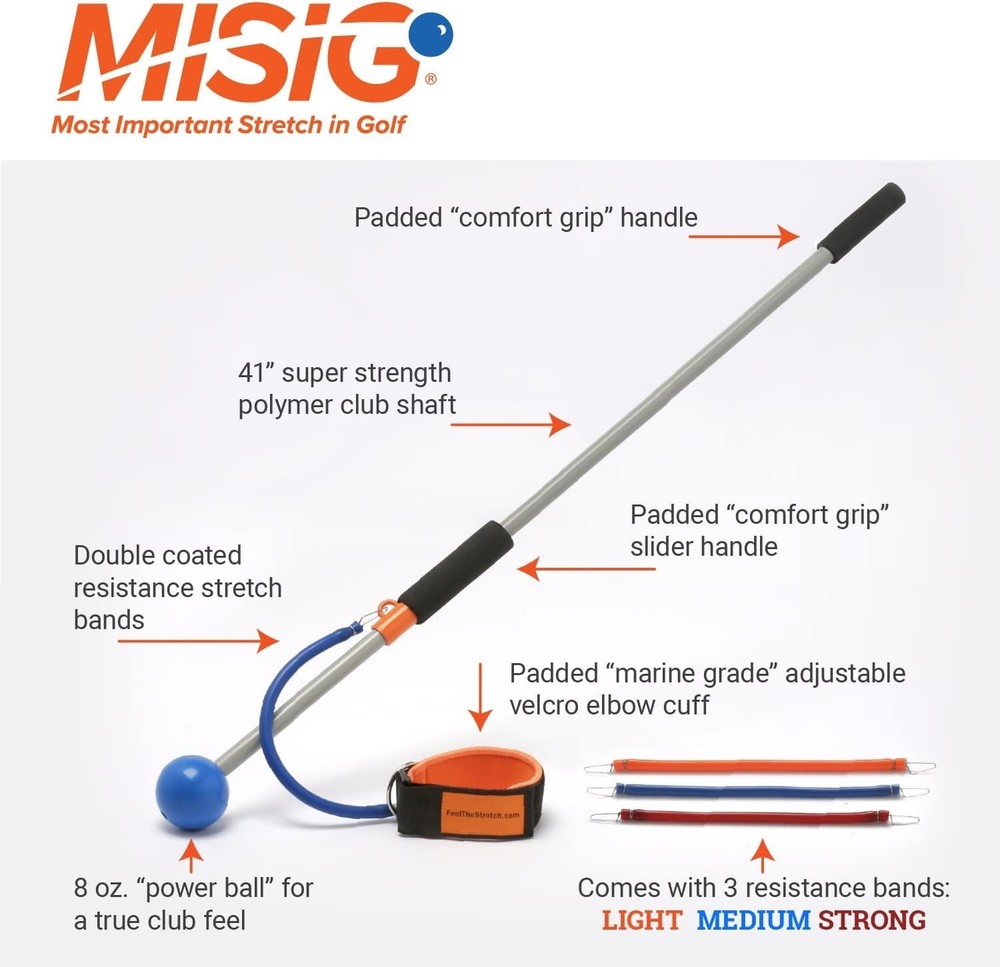 The Most Important Stretch in Golf - a Device, Golf Stretch, Golf Exercise MISIG
