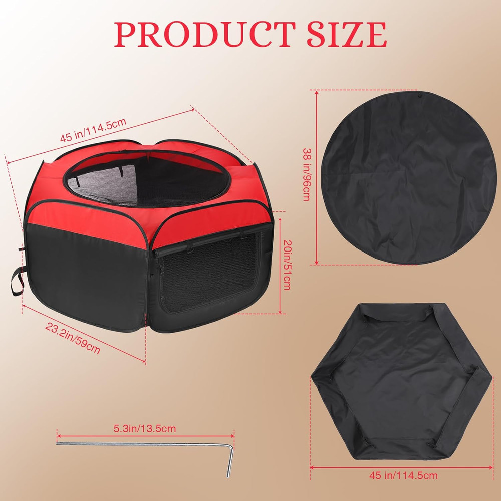 Brooder Box for Chicks - Chicken Brooder Kit with Dual Doors Design Pop-Up Playp