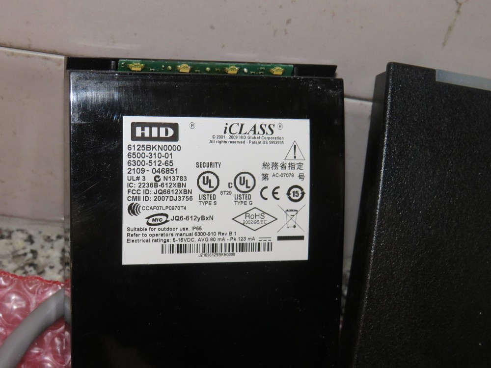 HID 6125BKN0000 RP40 MultiCLASS Wall Smart Card Reader