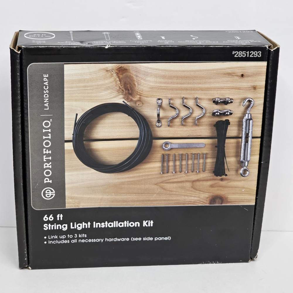 Portfolio Landscape 66 ft. String Light Installation Hardware Kit Harbor Breeze