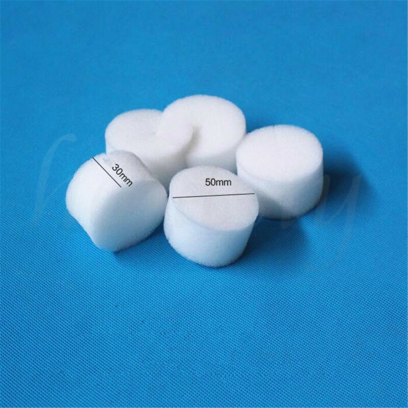 50pcs White Clone Cloning Collar Sponge Insert Hydroponic Root Guard Mesh Pot