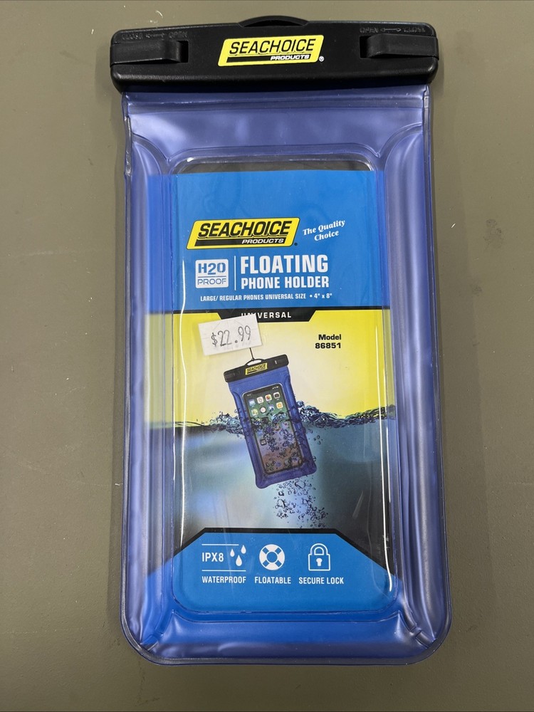Seachoice Waterproof Floating Smart Cell Phone Holder Case Pouch Touch Screen
