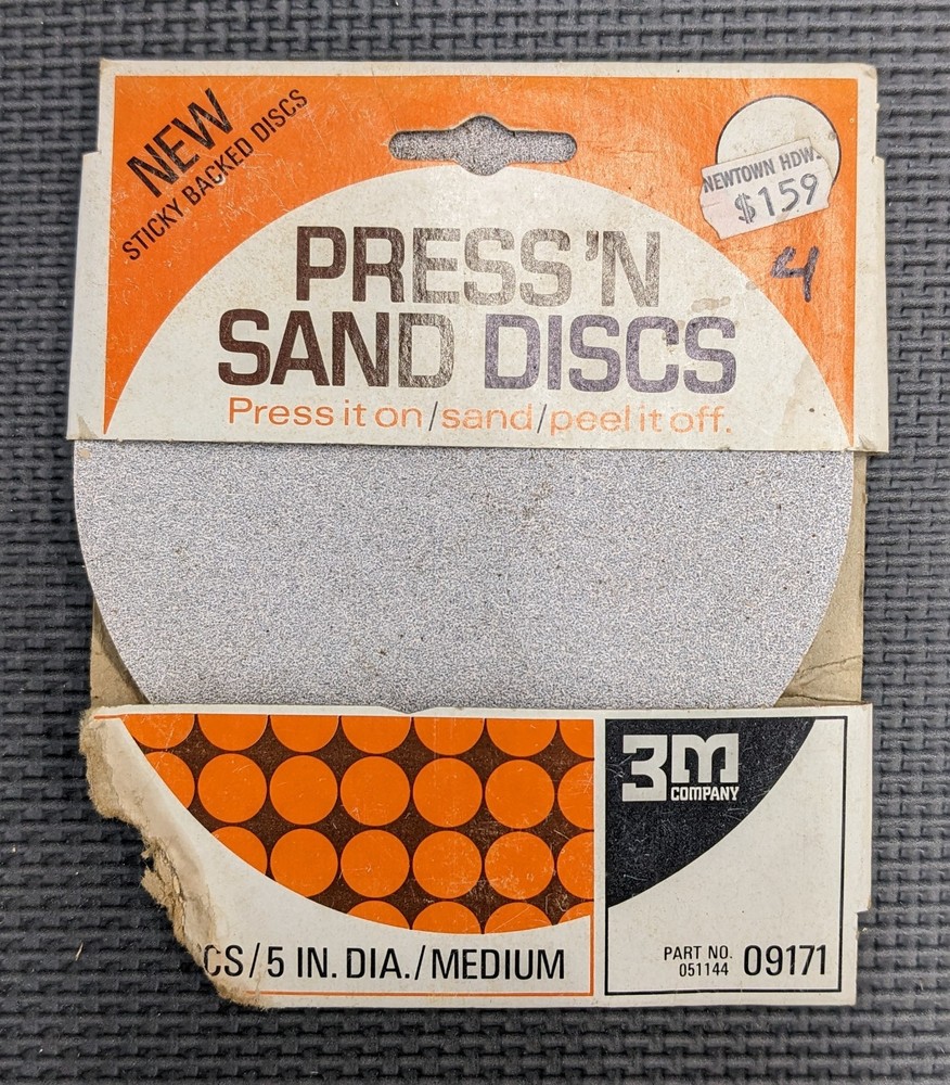 Ryobi 4 1/2" Hook & Loop Sanding Discs - Coarse (5), Med (3) & 3M Press On Med 4
