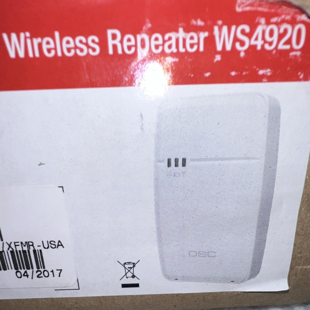 DSC WS4920 Wireless Repeater with Transformer