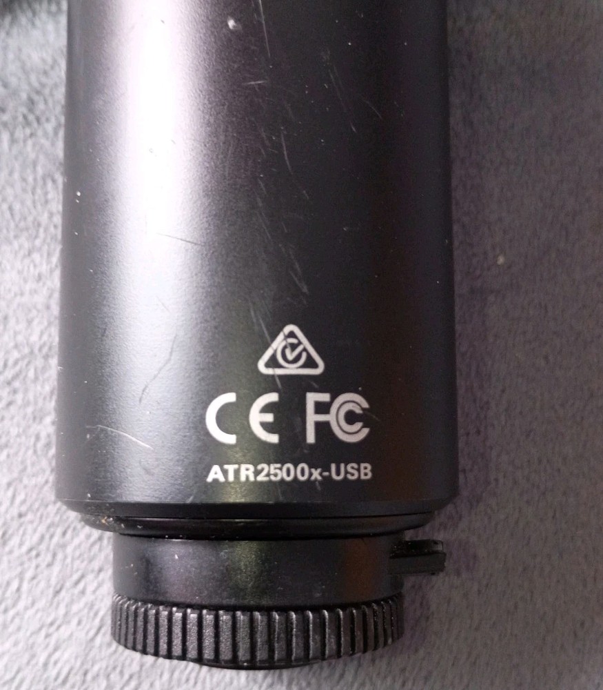 Audio-Technica ATR2500x-USB USB Microphone Black Headphone Jack Volume Control