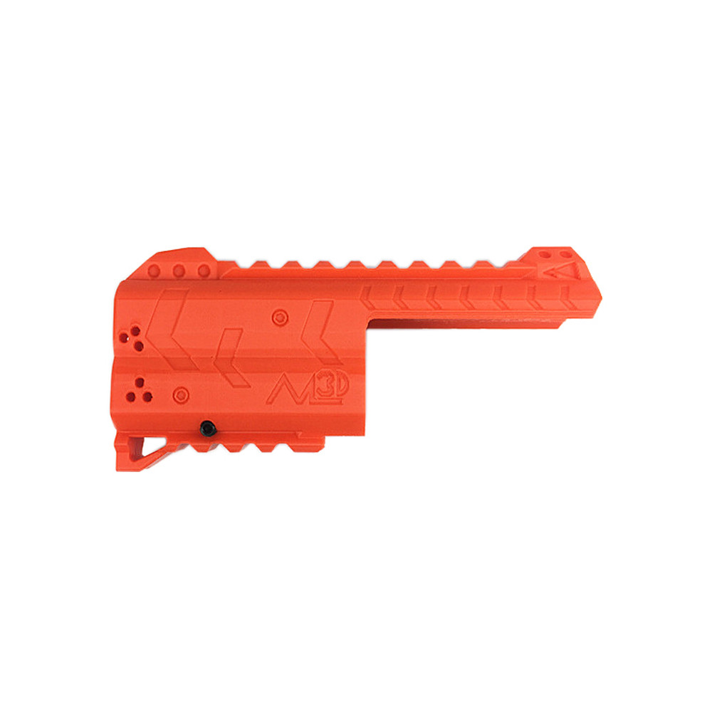 ML3D Print Front Barrel Rail Orange for Double Strike Modify Toy
