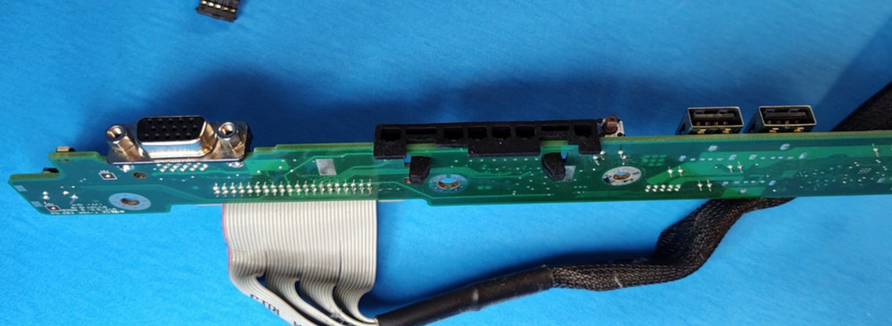 Dell PowerEdge R210 II Server Front USB Port VGA IO Control Panel Board w/Cables