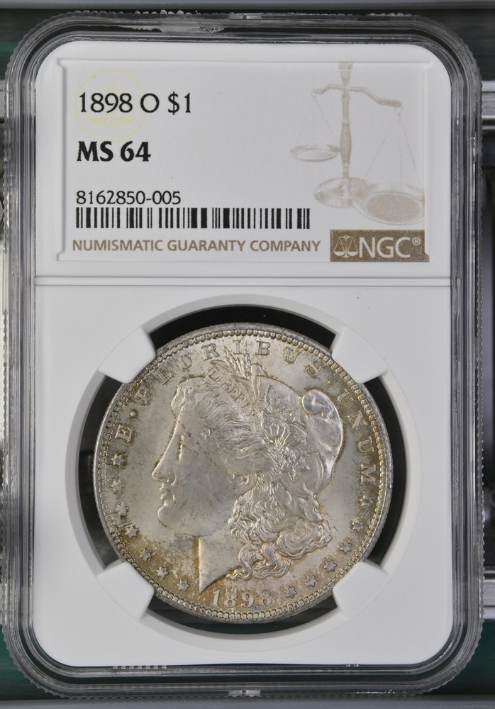 1898 O Morgan Silver Dollar NGC MS-64