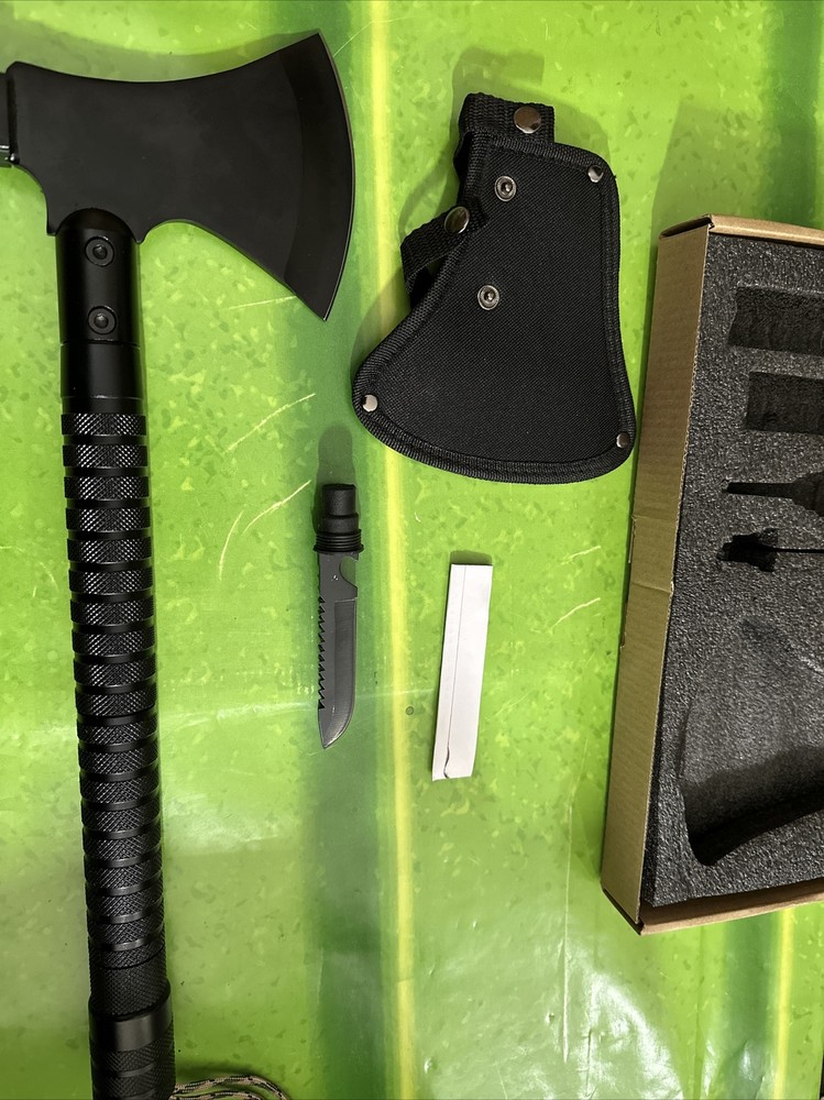 Survival Axe Kit Tactical Hatchet Camping Axe Sheath Survival Multi-tool Set