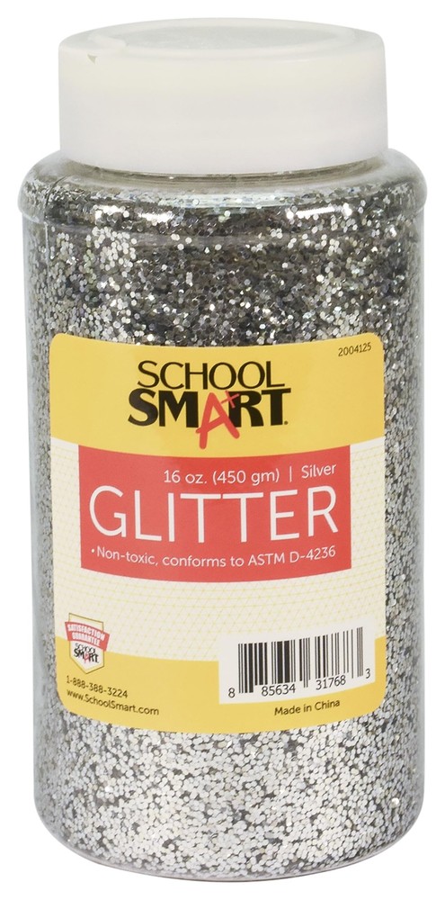 Craft Glitter 1 Pound Jar Silver