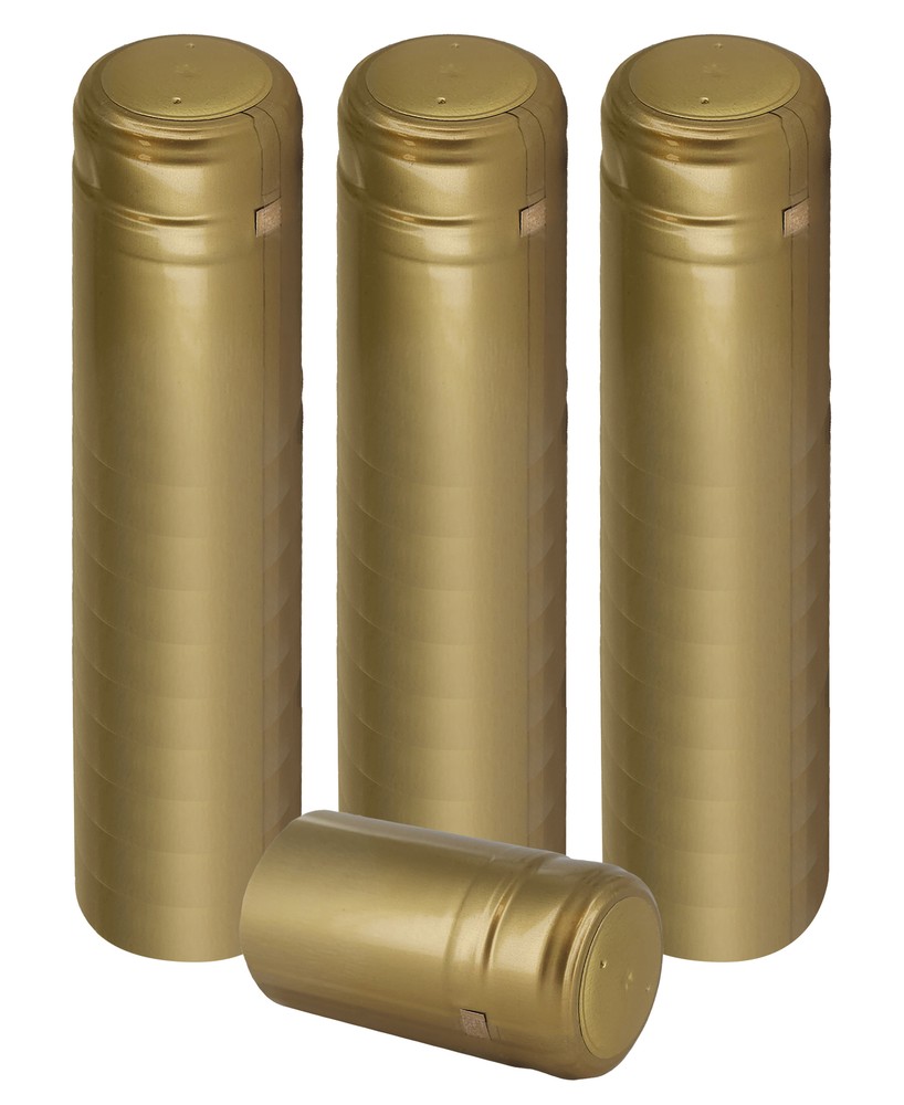 Gold PVC Shrink Capsules-30 Count