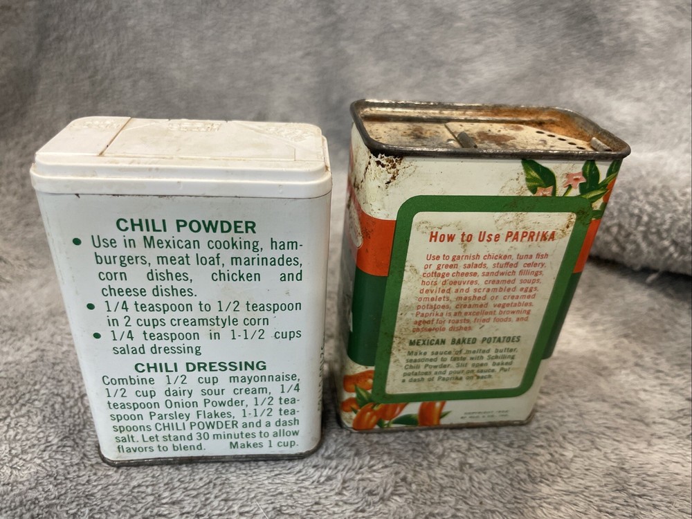 schilling spice tins