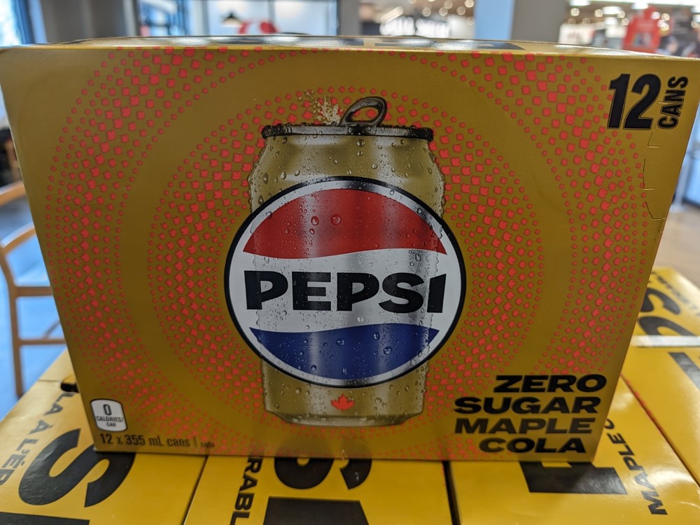 12 x Pepsi Zero Sugar Maple Cola Soft Drink 12 fl oz Each