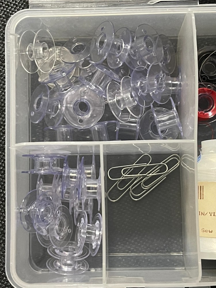 Bobbins (45) and Bobbin Thread Spools (6) - NEW Spools