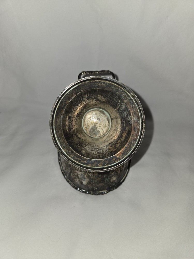 Vintage Sugar Scuttle Silver Plate Floral Design
