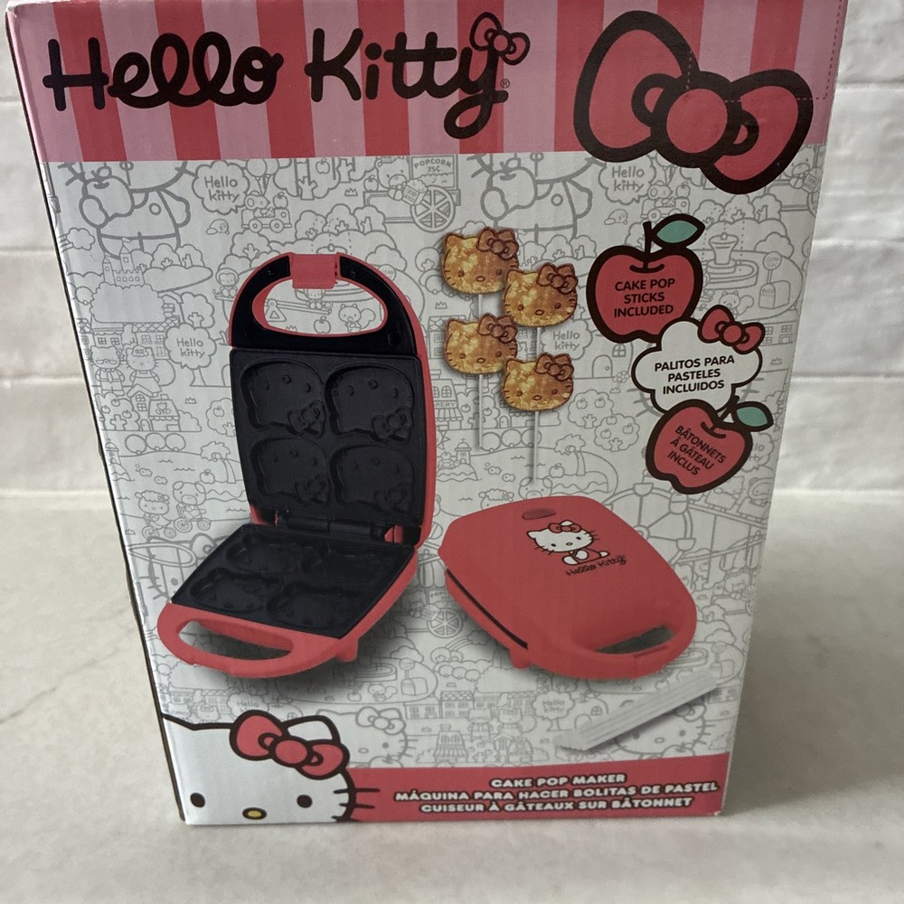 Hello Kitty Cake Pop Maker with Sticks Includes Cake Pop Sticks New In Box