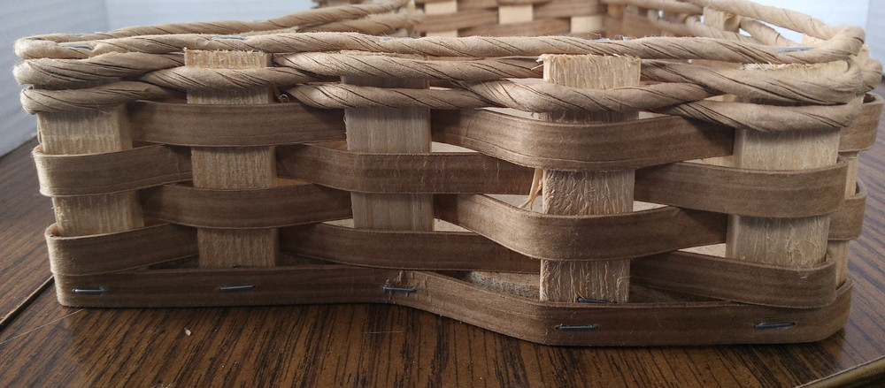 Wicker Christmas Card Basket