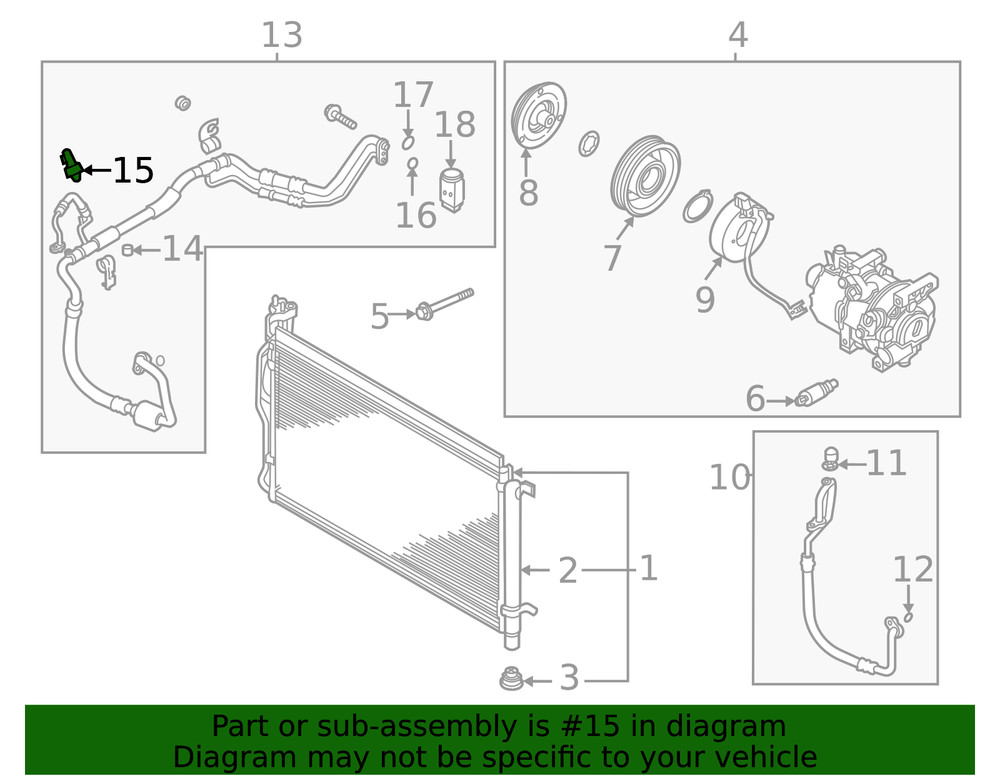 Genuine Kia Pressure Sensor 97721-D9000