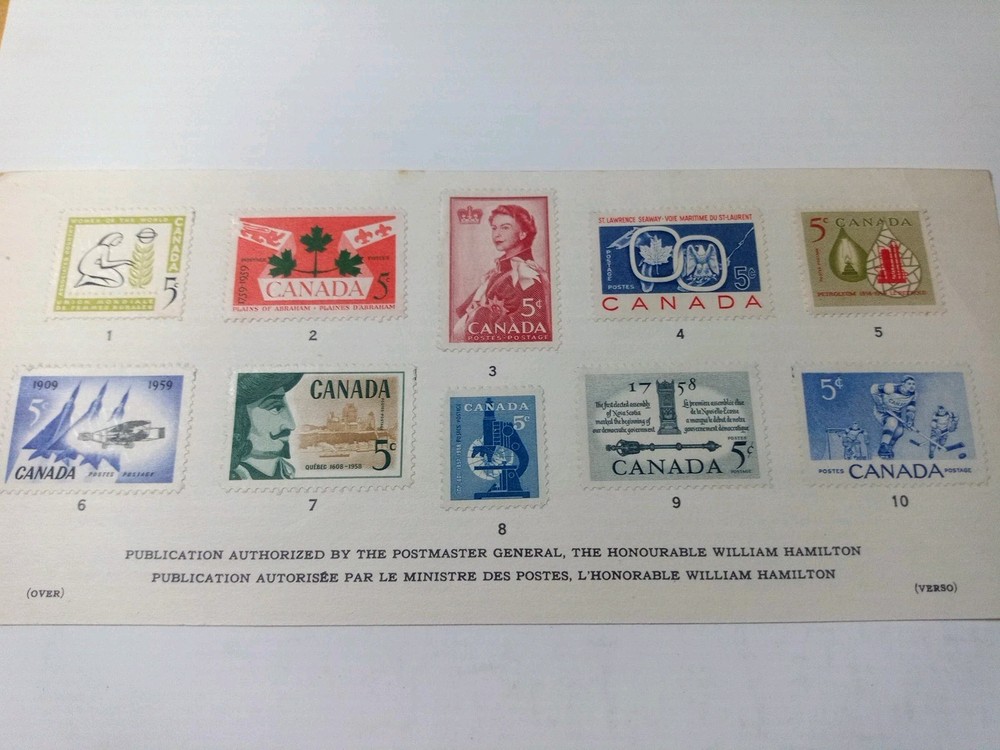 canada souvenir card mint scott #2