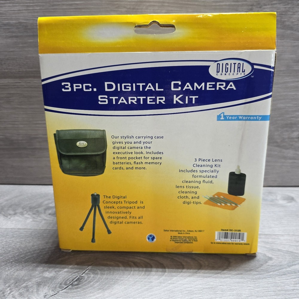 Digital Camera Accessory Bundle–Tripods, Cleaning Kit, Starter Kit – New Sealed