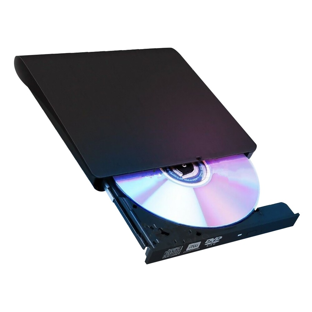 USB 2.0 Slim External DVD Rom Optical Drive CD DVD RW Player Reader Recorder k