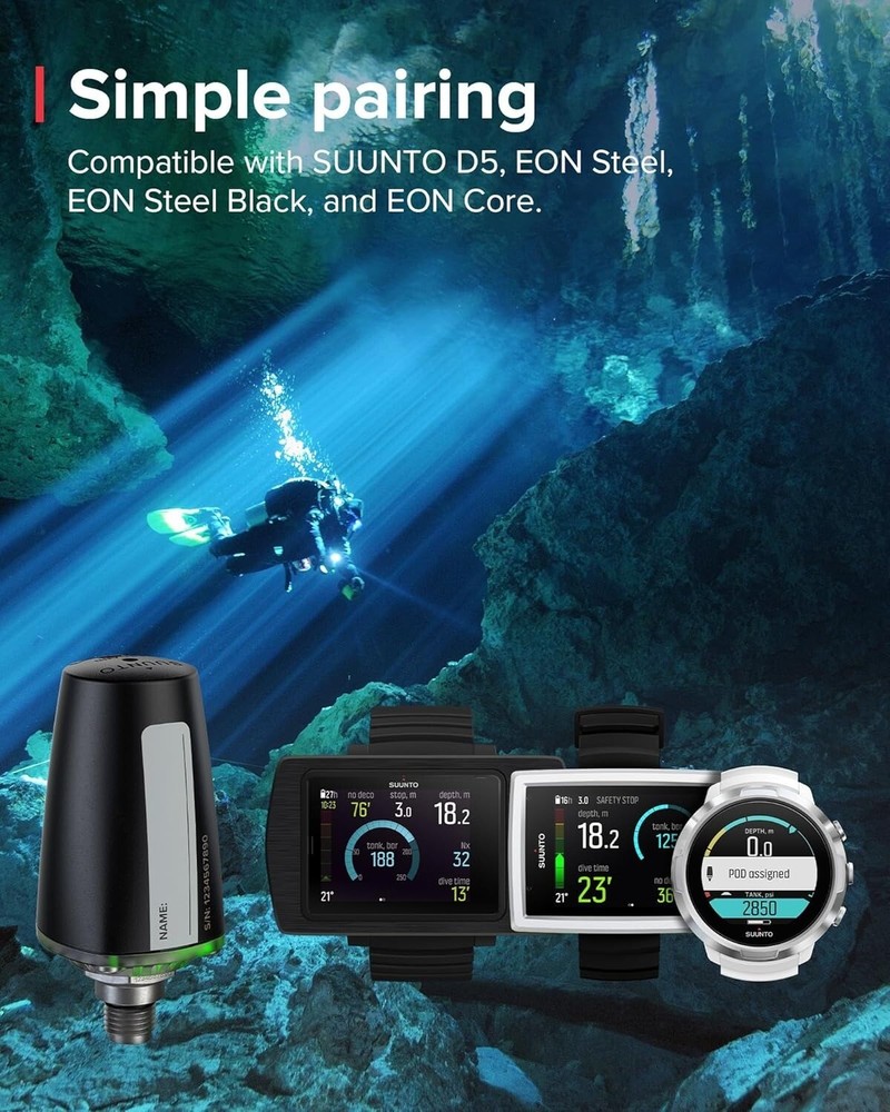 Authentic SUUNTO Tank POD Wireless Tank Pressure Transmitter for Dive Computers