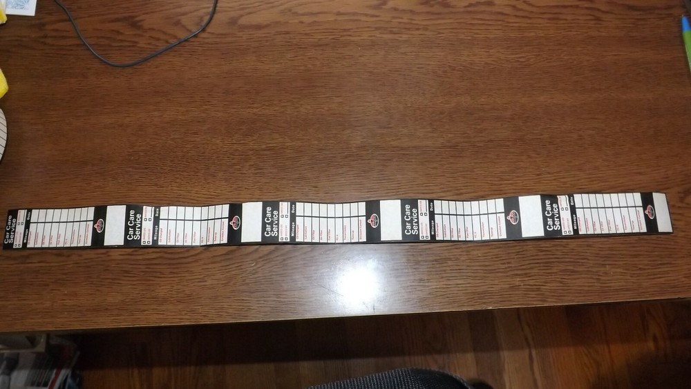 5 Vintage Amoco Car Care Service Labels