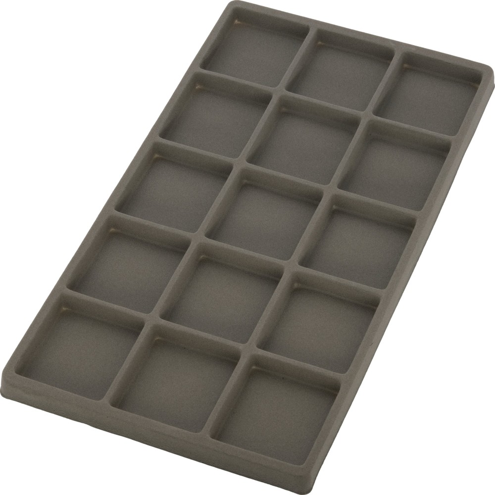 5 Gray 15 Compartment Display Tray Inserts