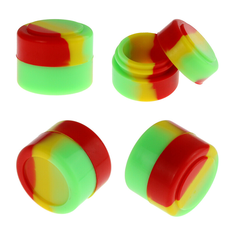 Silicone Container 100pc 2ml Small Round Non Stick Storage Jar Multi Use