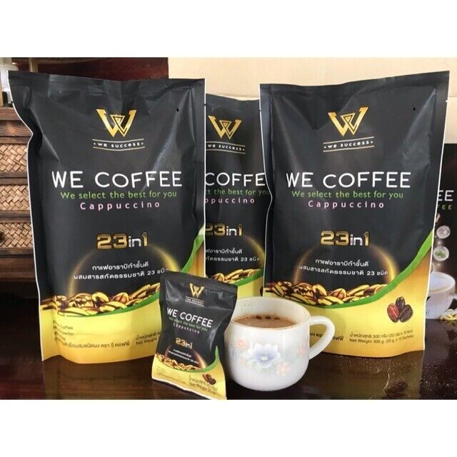 We Coffee Herbal coffee Healthy, Ginseng Ganoderma lucidum Cappuccino Sugar Free