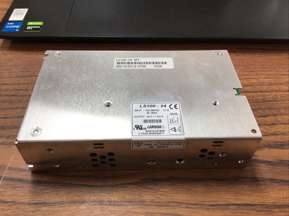 LAMBDA LS100-24 HFP 24V 4.5A 100-240VAC POWER SUPPLY (TA53MS)