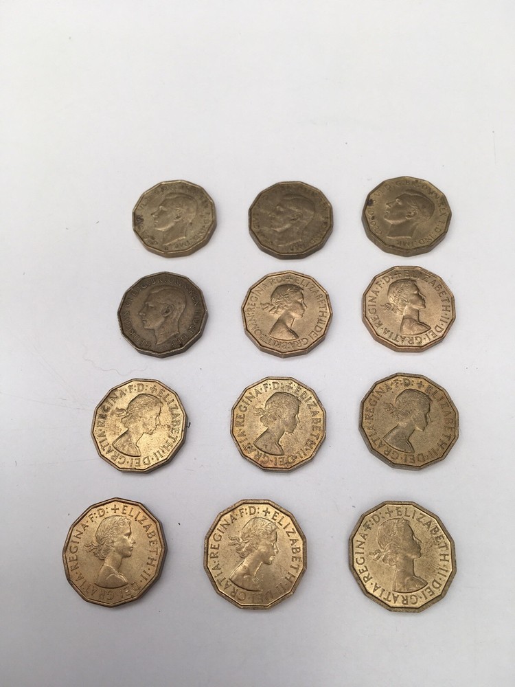 Brass 3d Coins, Various Dates