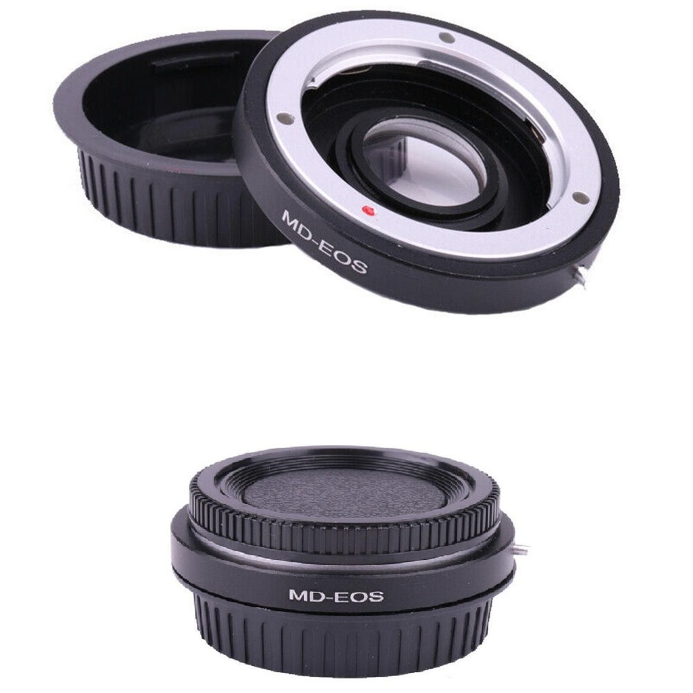 MD-EOS Adapter Ring Mount For Minolta MD Lens For Canon EOS EF Optical Glass