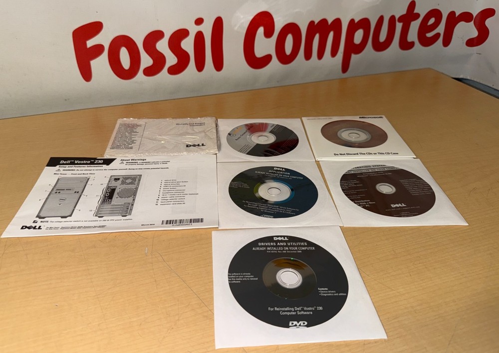 Dell Vostro 230 Computer CD-ROM Software Drivers Utilities Applications Windows7