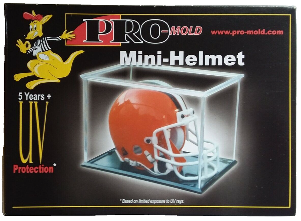 ProMold Mini Helmet Display Case 8x5.5x5.5 Stackable 5 Year UV Protection NEW