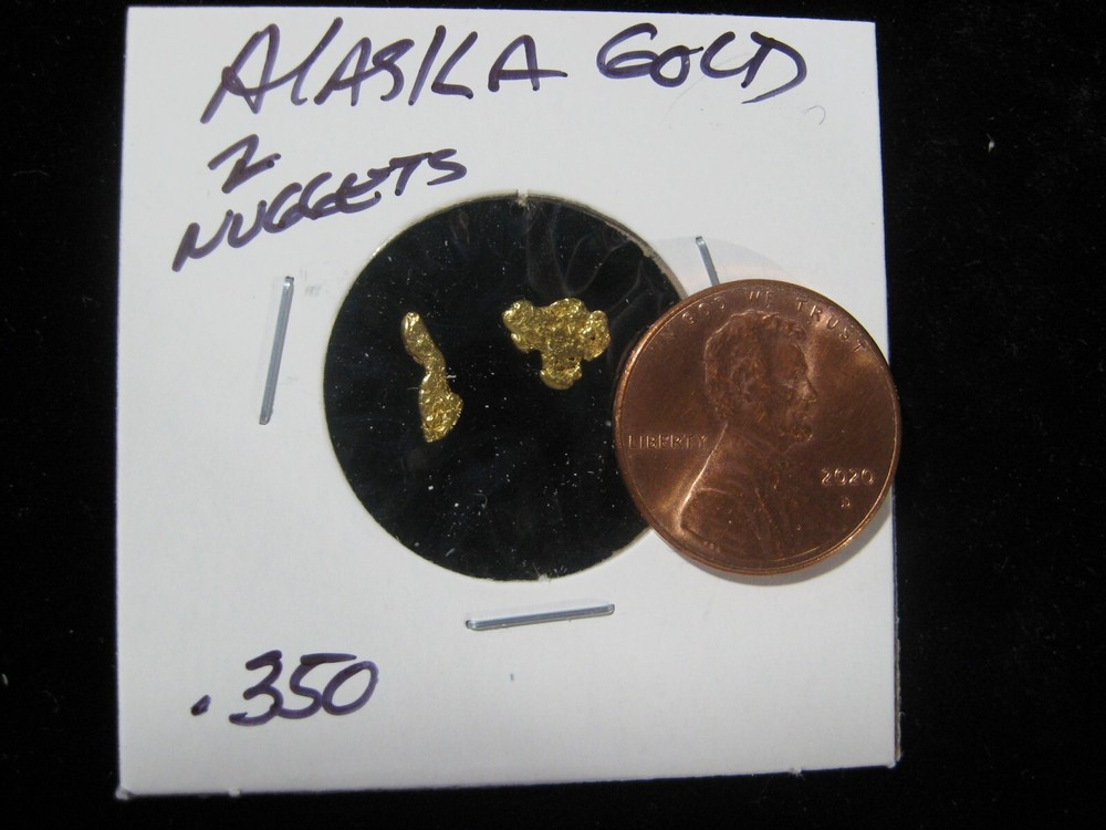 ALASKA GOLD 2 NUGGETS .350 GRAM
