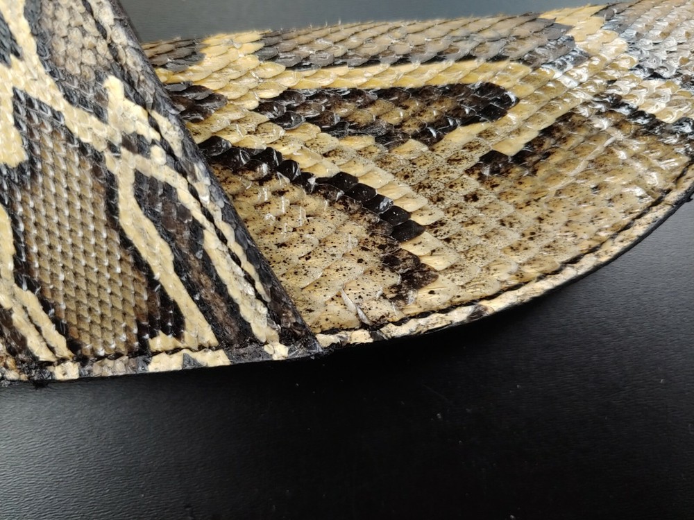 ESEE 3 RC 3 CROSS DRAW Hunting SHEATH BURMESE PYTHON snake skin HANDMADE SHEATH