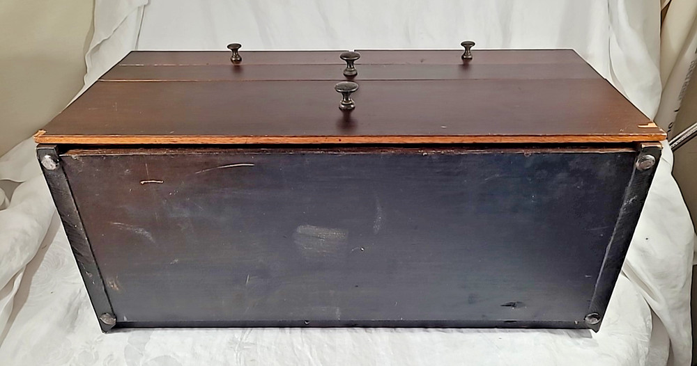 Vtg. Handmade 4 Drawer Machinists Chest Toolbox - Large