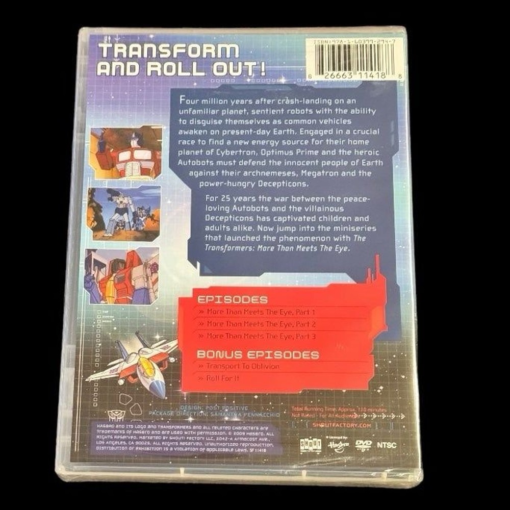 NWT Transformers: More Than Meets the Eye (DVD, 2009)