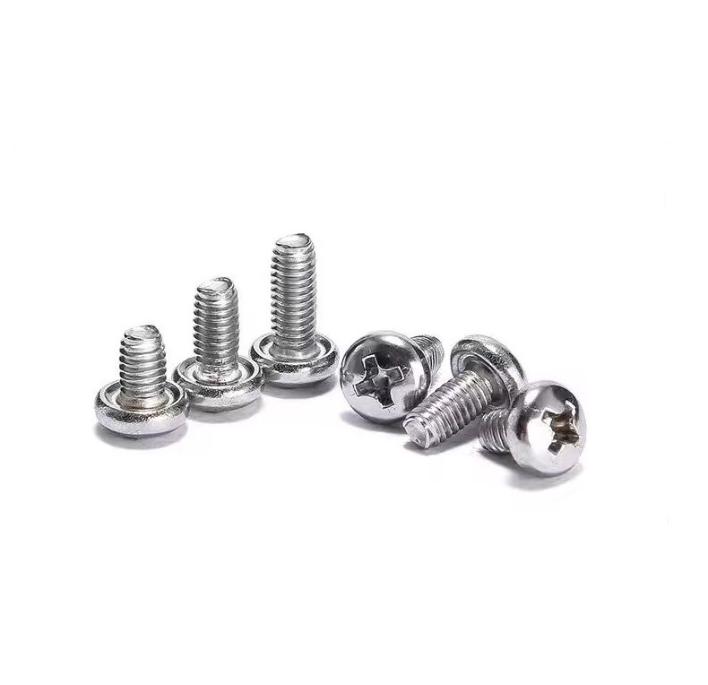 M3 M4 M5 M6 304 Stainless Phillips Pan head Triangular Tooth Self-locking Screw