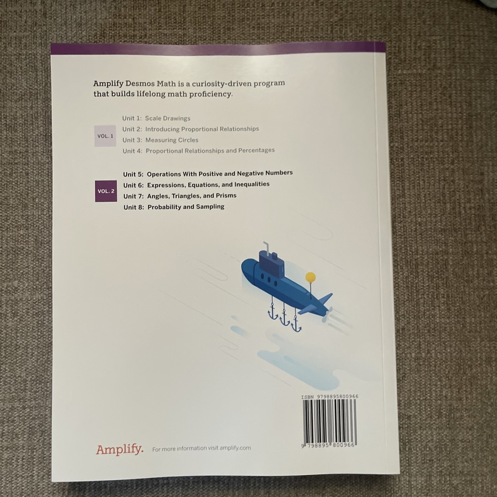 Amplify Desmos Math California Student Edition: 7 Volume 2