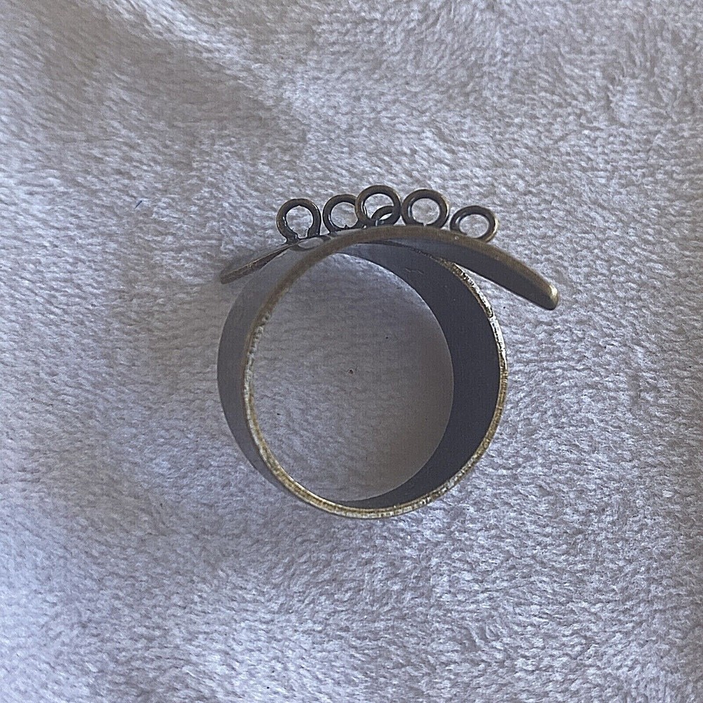 24 pieces ~ Brass Adjustable Ring Blanks with 6 Loops