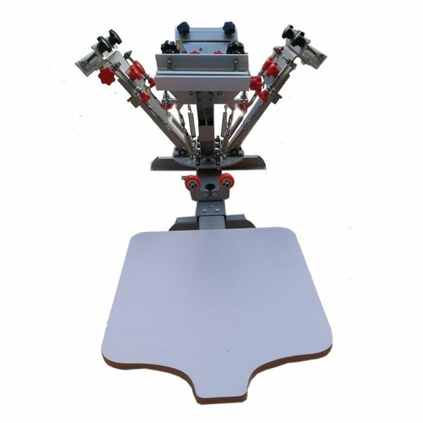 Silk Screen Printing Press Machine Micro Registration Printing 4 Color 1 Station