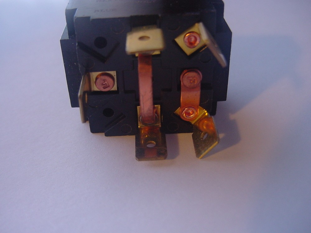 SEA RAY ON OFF BOAT SWITCH TOGGLE 5 POLE ON BLUE LIGHT SILVER STEM NEW