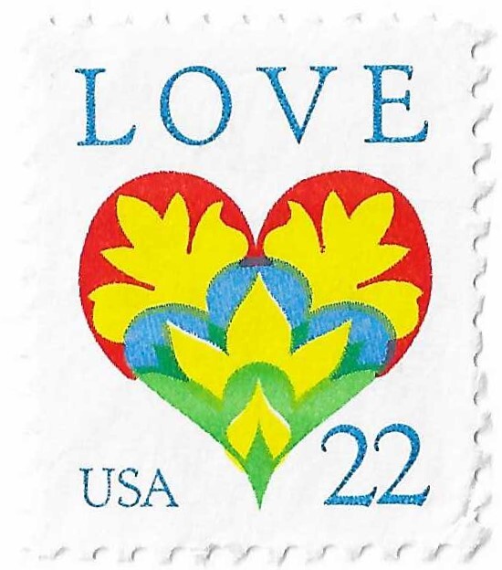 STAMP SCOTT 2248 "Love" 22 CENT 1987 MNG